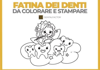 Fatina dei denti da stampare e colorare