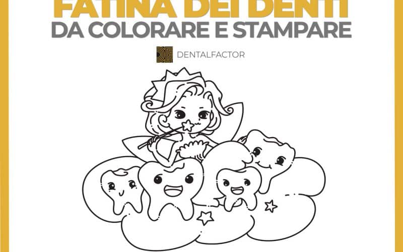 Fatina dei denti da colorare