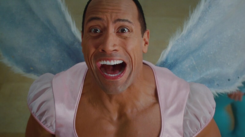 Dwayne Johnson nei panni della fatina